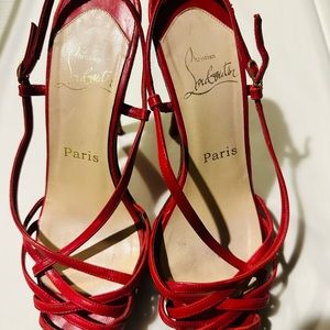 Red Christian louboutin size 37 original